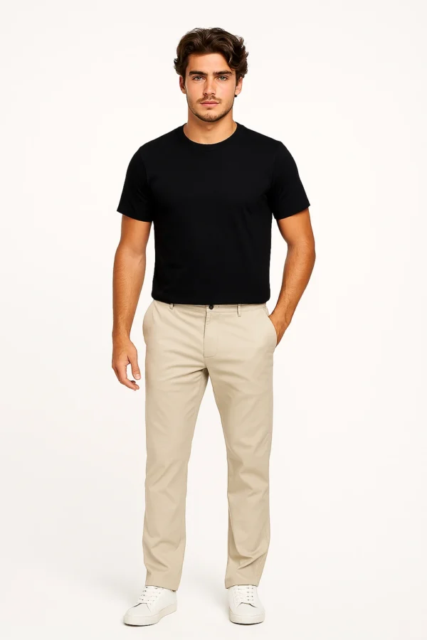 Pantalon Classe - Beige Oscuro